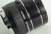 茶02【並品】Canon用 接写リング KENKO EXTENSION TUBE DG ケンコー キャノン キヤノン 12mm 20mm 36mm_画像5