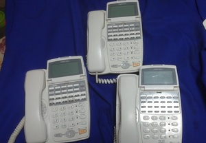  Iwatsu Electric IWATSU WX-12KTX business use telephone machine business phone 3 pcs. set 