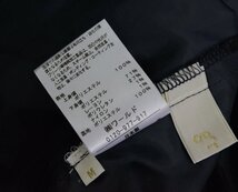 5000-EE00457★グローブ grove★時短で華やか♪異素材切り替えボウタイワンピース M 白紺系 通勤・セレモニー 学校関係_画像7