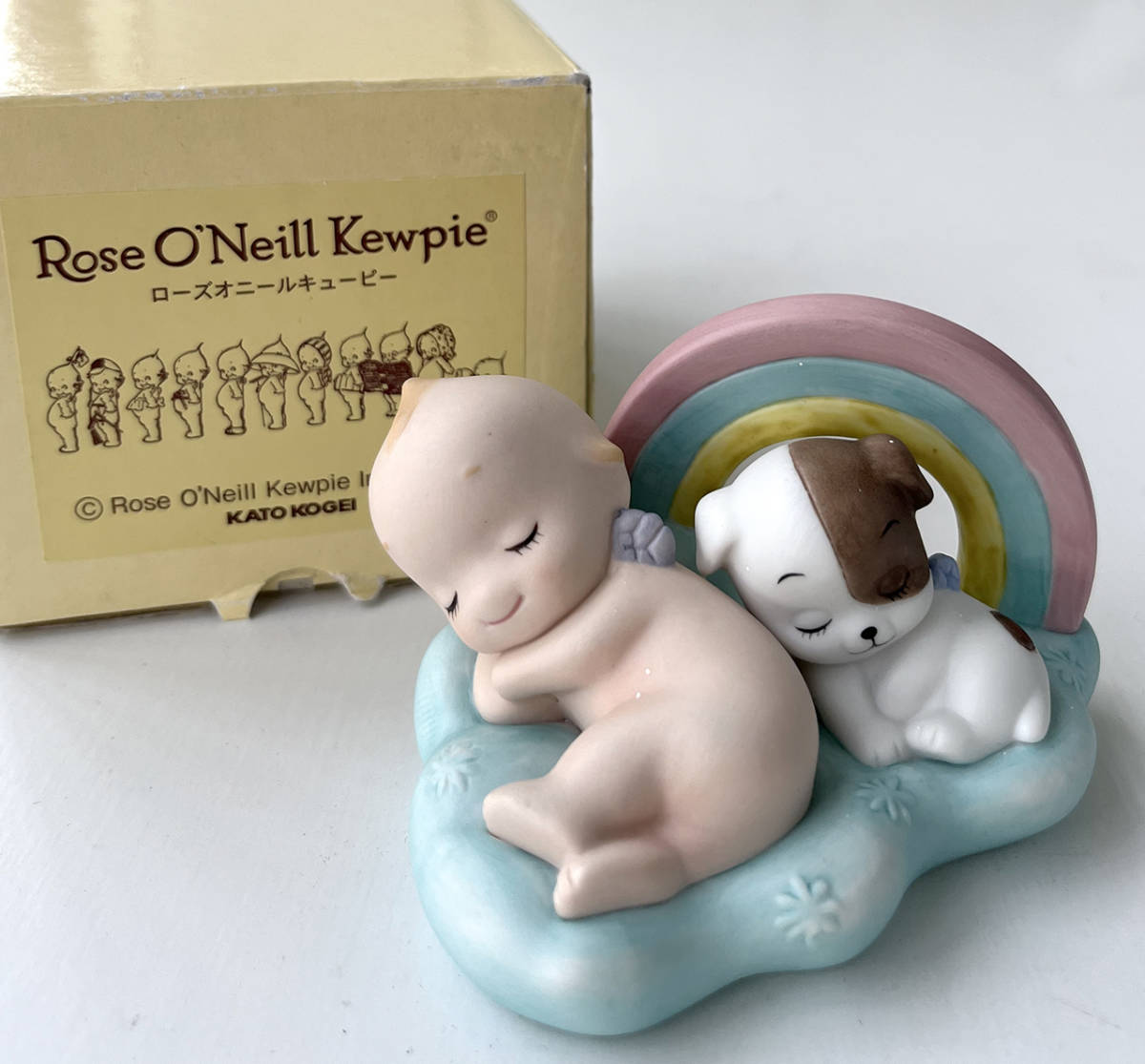楽天カード分割】 ローズ・オニール ROSE・O'Neill キューピー 陶器の貯金箱 置物