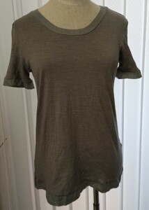 S MAXMARAes Max Mara cut and sewn T-shirt free shipping 