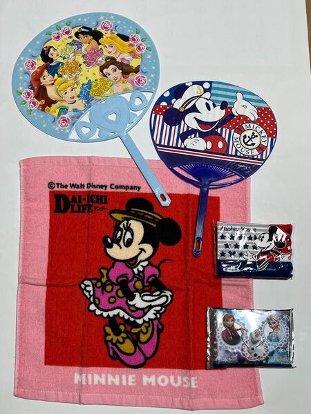 ディズニー うちわ ハンドタオル ポケットティッシュ 第一生命ノベルティ