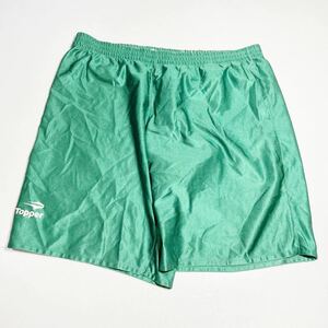 トッパー topper 緑 グリーン サッカー トレーニング 光沢サカパン サッカーパンツ LLサイズ