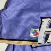 北海道日本ハムファイターズ ファイターズ NPB 日本プロ野球機構 オフィシャル official 紫 パープル ユニフォーム フリーサイズ_画像5