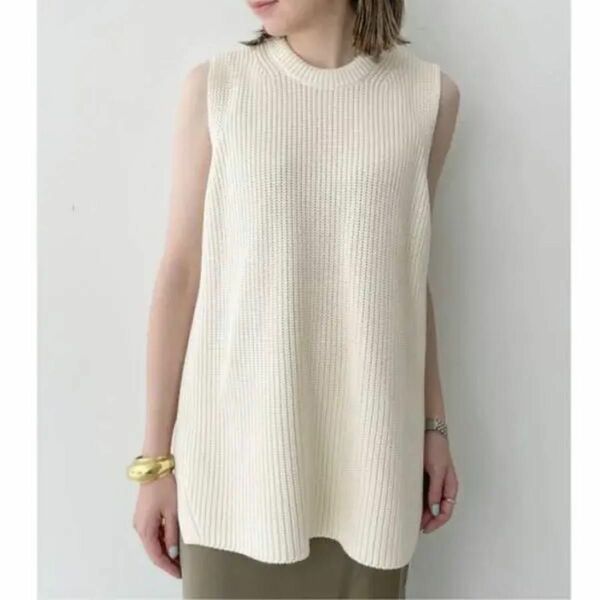 【L'Appartement】Cotton Knit Vest フリーサイズ