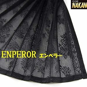 トラック用 レースサイドカーテン 四角 ENPEROR (エンペラー）ブラック お洒落なオスカー柄 1000×800ｍｍ の画像1