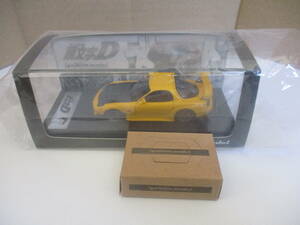 イグニッションモデル WEB 限定 1/43 INITIAL D Mazda RX-7 FD3S Yellow With Mr. Keisuke Takahashi 2876、2899 イニシャルD マツダ　