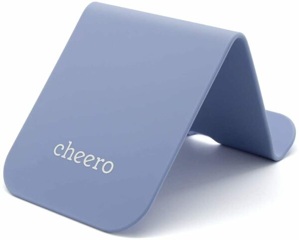 新品 送料無料 cheero CLIP Plus 万能 クリップ ボード シリコン スマホスタンド タブレットスタンド CHE-330 ブルー 青 水色 自在　チーロ
