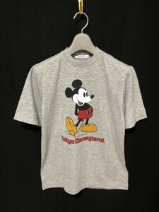 ◆TOKYO DISNEYLAND ディズニー 半袖Tシャツ ミッキーマウス S　日本製　80s