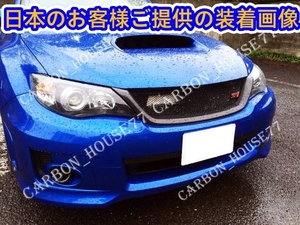 ★SUBARU インプレッサ GRB GRF 5ドア GVB GVF 4ドア カーボン フロント グリル 《交換タイプ》 2010/07-2014/04☆