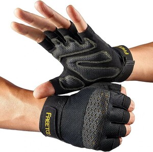 [ почти новый товар ]FREETOO тренировка перчатка [ футболка все ..].tore перчатка Jim спорт перчатка сила рукоятка no.980