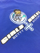 レディース 古着 90s BETTY BOOP ベティ 「GIRLS RULE!」 スノボー 両面 キャラクター Tシャツ L 古着_画像8