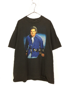 古着 90s Vince Gill 「VG 99 TOUR」 ツアー カントリー ミュージック Tシャツ XL 古着
