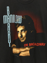 古着 80s USA製 Barry Manilow 「ON BROADWAY」 ツアー ポップ ミュージック Tシャツ XL 古着_画像2