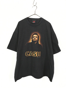 古着 00s USA製 Johnny Cash カントリー ミュージック Tシャツ XL位 古着