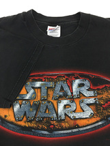古着 90s STAR WARS スターウォーズ 鉄板 看板 ロゴ プリント Tシャツ L位 古着_画像4