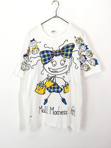 レディース 古着 90s USA製 THE HEAD SAID 「MaLL Madness!」 ガール プリント Tシャツ XL 古着