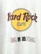 古着 90s Hard Rock Cafe 「HONG KONG」 香港 染込み ハードロック ヘビー コットン Tシャツ XL 古着_画像2