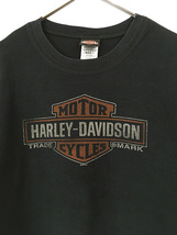 古着 10s USA製 HARLEY DAVIDSON ハニカム サーマル シャツ XL 古着_画像2