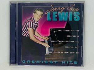 即決CD JERRY LEE LEWIS GREATEST HITS / ジェリー・リー・ルイス / アルバム ツメ凹み Y26