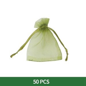 果物　フルーツ　保護　メッシュバッグ　家庭菜園　Green　50PCS　17cmx23cm