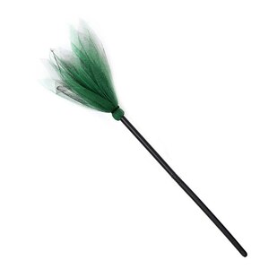  Halloween plastic broom party cosplay item D-Green