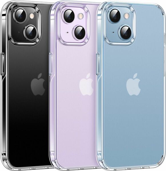 iPhone 14 Plus 用 ケース クリア マット感 耐衝撃