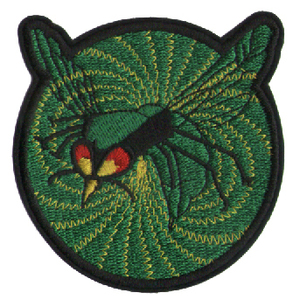  green Hornet embroidery badge 