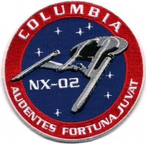  Star Trek |enta- prize NX-02 Colombia embroidery badge 