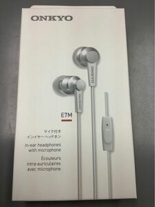 ONKYO マイク付きインイヤーヘッドホン　E7M