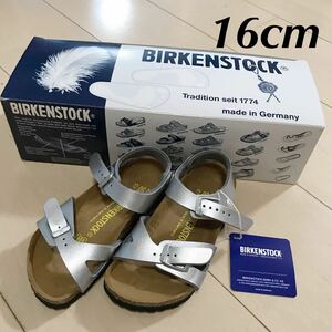 新品　16cm BIRKENSTOCK ビルケンシュトック Rio Kids 0731483 Silver キッズ サンダル シルバー リオキッズ　ビルケン