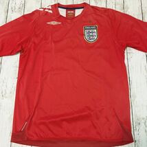 06-08 ENGLAND イングランド代表 W杯 UMBRO ビンテージ ユニフォーム sizeXL_画像1