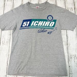 00s SEATTLE MARINERS #51 ICHIRO シアトルマリナーズ イチロー DAI 2001 MLBPA MLS PLAYERS CHOICE TRUE FAN ビンテージ 半袖Tシャツ