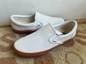  Vans VANS slip-on shoes us10 1/2 white honey gum chewing gum n back 