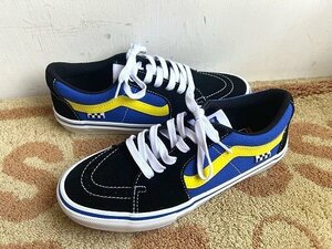 VANS SKATE SK8-Low 27.5cm バンズ スケートボーディング pro プロ 黒×青×黄