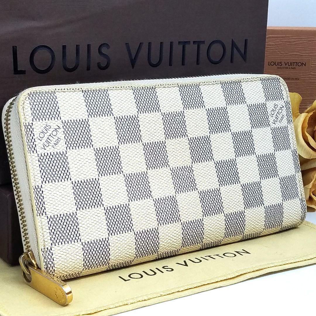 LOUIS VUITTON ルイヴィトン 長財布 ダミエ アズール ジッピー