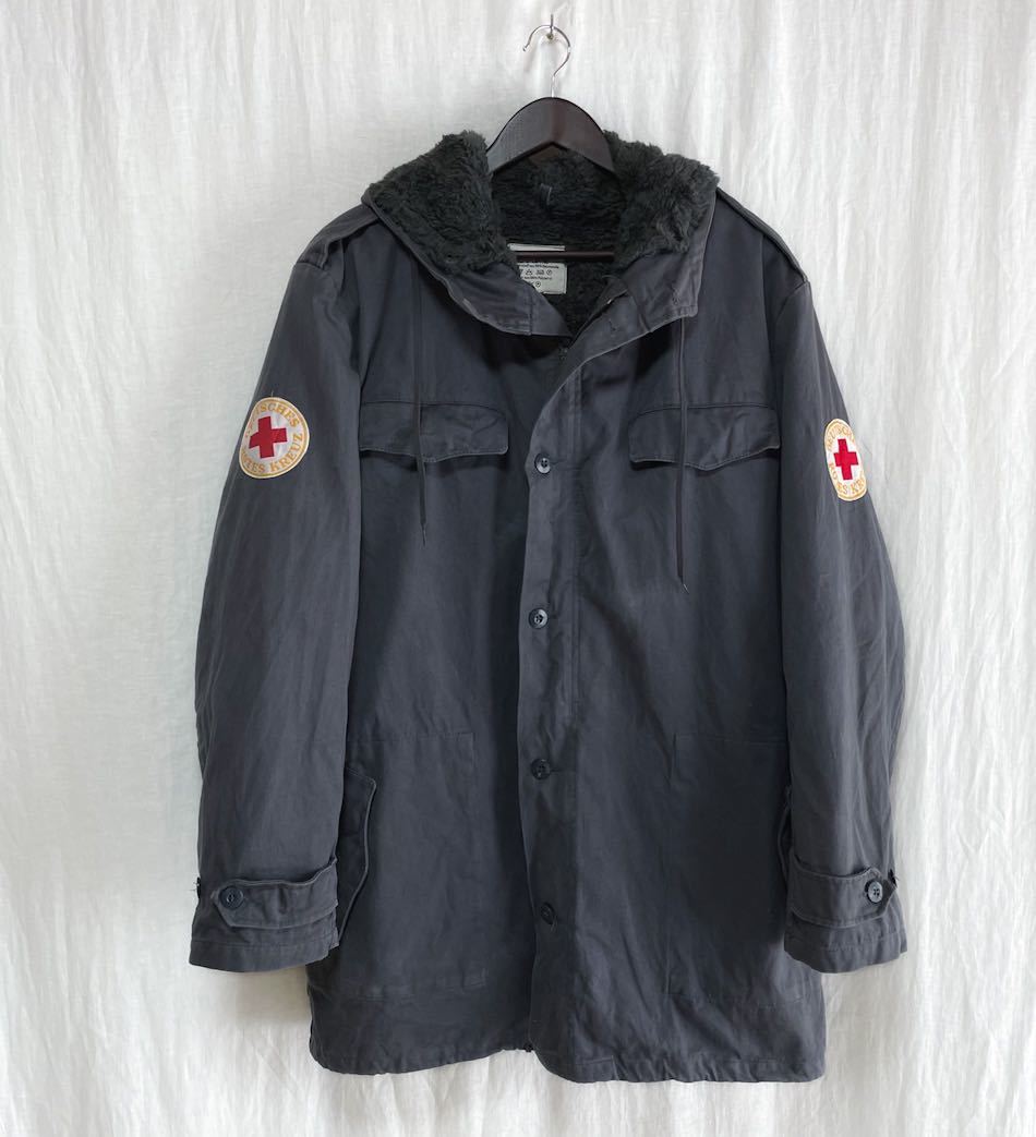 込vintage 仏軍フランス軍ミリタリー裏ボアモッズコート+