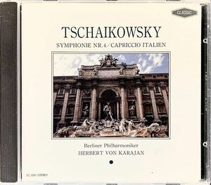 CD/ チャイコフスキー：交響曲第4番、イタリア奇想曲 / カラヤン& BPO