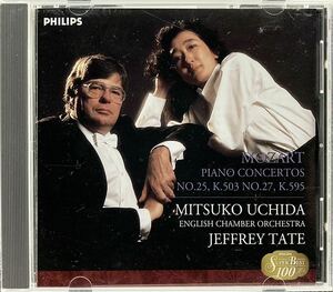 CD/ モーツァルト：ピアノ協奏曲第25,27番 / 内田光子(P)、テイト&イギリス室内管