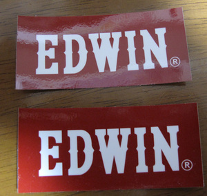 EDWIN　　ステッカー　２枚セット　70×32mm　　