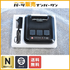 【未使用品】FLOUREON フローレオン ポータブルバッテリー DC/AC パワーバンク 品番：HP300 USB付 車載用 予備電源 キャンプ 車中泊 即納