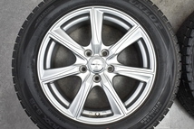 【美品】PRD 17in 7J +48 PCD114.3 ダンロップ ウインターマックス SJ8 225/60R17 エルグランド エクストレイル SK フォレスター 送料無料_画像3