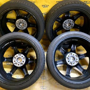 K-688☆RAYS VolkRacing TE37 ultra TRACK EDITIONⅡ☆19x8.5J+38 5/112☆鍛造☆245/35R19 YOKOHAMA BluEarth-GT AE51 2019年製☆A4等に☆の画像9