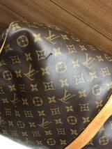 LOUIS VUITTON ルイヴィトン ♪ モノグラム キーポル60 ボストンバッグ 旅行バッグ ショルダー紐 ネームタグ 南京錠付 （管理K7777）_画像9