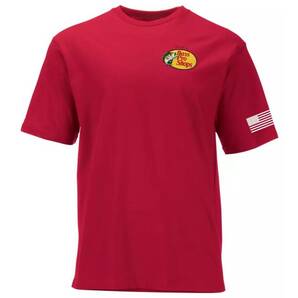 新品！ バスプロ ショップス USオープンＴシャツ レッド Lサイズ BassPro Shops US OPEN ブッシング 釣り アウトドア キャンプの画像1