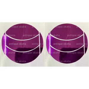 紫 鏡面 メッキ 調 パープル ミラー クローム トーン シート スズキ ルーバー パネル 用 2枚 ワゴンR アルト エブリィ スイフト