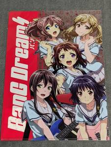 ☆クリアファイル☆ BanG Dream! ブシロードECショップ　vol.1 Poppin'Party　戸山香澄 花園たえ 牛込りみ 山吹沙綾 市ヶ谷有咲 /Q21