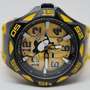 Invicta インビクタ 42270 52mm NHL ピッツバーグ ペンギンズ / プロダイバーオート《疾走するペンギン♪》