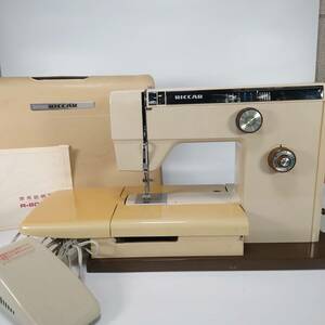  electrification verification settled RICCAR sewing machine R-805 handcraft sewing electrification OK stepping sewing machine retro Vintage li car junk 