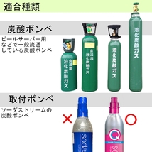 2023最新版 ワンタッチ式 アダプター 新型 ソーダストリーム対応 炭酸 ガス 充填 ソーダ アダプター 圧力計付き アタッチメント soda-2_画像4